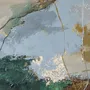 Office design and planning - « Cliff » Series of handmade textured abstract paintings - MATISS ART STUDIO