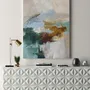 Office design and planning - « Cliff » Series of handmade textured abstract paintings - MATISS ART STUDIO