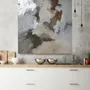 Office design and planning - « Velor » Series of handmade textured abstract paintings - MATISS ART STUDIO