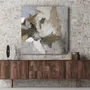 Office design and planning - « Velor » Series of handmade textured abstract paintings - MATISS ART STUDIO