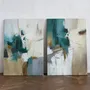 Office design and planning - « Melody » Série de peintures abstraites texturées faites à la main - MATISS ART STUDIO