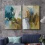 Office design and planning - « Melody » Series of handmade textured abstract paintings - MATISS ART STUDIO
