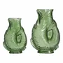 Decorative objects - VASE” GREEN GLASS ASS. 'FISH' - FANCY