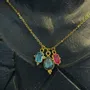 Jewelry - Necklace Byzance - Gold Plated - 3 stones - FASCINATO