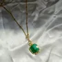Jewelry - Necklace Byzance Agathe Gold Plated - FASCINATO