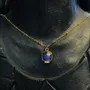 Jewelry - Necklace Byzance Lapis Lazuli - Gold Plated - FASCINATO