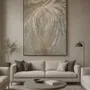 Tableaux - Le Cri Blanc est une grande peinture abstraite - TURIK&ART (KSENIIA TURIK)