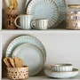 Platter and bowls - Fleur Dinnerware Set, Nature, Stoneware - BLOOMINGVILLE MULTIBRAND HOUSE