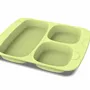 Repas pour enfant - Assiette compartimentée naturelle enfant Vert Pistache - TABLE & NATURE