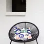 Garden textiles - Ojitos 45 x 45 outdoor cushion - Design by Juan de Lascurain - ARTDECORIS