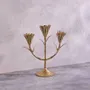 Decorative objects - Gold Floral Candleholders - BE HOME