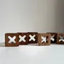 Objets de décoration - TRIS - Ensemble de jeu en bois Ovangkol - SHALL WE PLAY A GAME?
