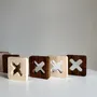 Objets design - TRIS - Ensemble de jeu en bois d'Ovangkol et d'érable - SHALL WE PLAY A GAME?