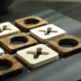 Objets design - TRIS - Ensemble de jeu en bois d'Ovangkol et d'érable - SHALL WE PLAY A GAME?