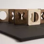 Objets design - TRIS - Ensemble de jeu en bois d'Ovangkol et d'érable - SHALL WE PLAY A GAME?