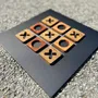 Objets design - TRIS - Ensemble de jeu en bois d'Ovangkol et d'acajou africain - SHALL WE PLAY A GAME?