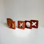 Objets design - TRIS - Ensemble de jeu en bois d'Ovangkol et d'acajou africain - SHALL WE PLAY A GAME?