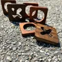 Objets design - TRIS - Ensemble de jeu en bois d'Ovangkol et d'acajou africain - SHALL WE PLAY A GAME?