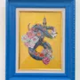 Other wall decoration - Gems Painting Framed Art – serpent in blooms - CHARITES GEMS