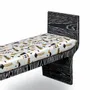Bancs - Copacabana Banc en Placage de Chêne Cérusé Noir - DUISTT
