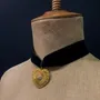Bijoux - Choker Rosaline - Velours noir - FASCINATO