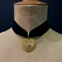 Bijoux - Choker Rosaline - Velours noir - FASCINATO
