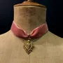 Jewelry - Necklace Verona - Choker Velvet Pink - FASCINATO
