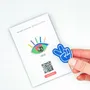 Cadeaux - Pin’s brodé "Peace" – Une touche pop et engagée - PETIT POIRIER