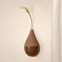 Outdoor decorative accessories - EARTHEN DROP (Soliflora for dried flowers) - Ephemerals - MONOCHROMIC CERAMIC