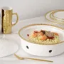Platter and bowls - PB - Round Chafing Dish - GOLDEN SALERNO - PAMPA BAY