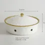 Platter and bowls - PB - Round Chafing Dish - GOLDEN SALERNO - PAMPA BAY