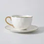 Mugs - PB - Teacup & Saucer - GOLDEN SALERNO - PAMPA BAY