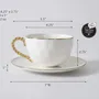 Mugs - PB - Teacup & Saucer - GOLDEN SALERNO - PAMPA BAY