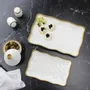 Platter and bowls - PB - Small Platter - 27.9x19.1x2.5cm - GOLDEN SALERNO - PAMPA BAY