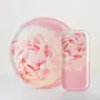 Trays - Round wooden serving tray - Peony 38 cm - MONBOPLATO