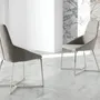 Chaises - Chaise de table à manger rembourrée en tissu - ANGEL CERDÁ