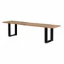 Bancs - Banc en bois d'acacia et métal coloris naturel et noir - GINER Y COLOMER