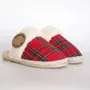 Cadeaux - Pantoufles femme tartan rouge – Édition Noël, fait main en Espagne - ATELIER COSTÀ