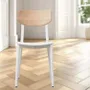 Chaises de jardin - Dossier LULU' en polypropylène et frêne massif/lot de 2 pièces - I.T.F. DESIGN SRL