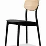 Chaises de jardin - Dossier LULU' en polypropylène et frêne massif/lot de 2 pièces - I.T.F. DESIGN SRL