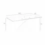 Dining Tables - Rectangular tempered glass and white steel dining table - ANGEL CERDÁ