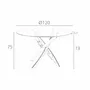 Dining Tables - Round tempered glass and white steel dining table - ANGEL CERDÁ