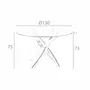 Dining Tables - Round tempered glass and white steel dining table - ANGEL CERDÁ