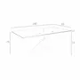 Dining Tables - Rectangular tempered glass and white steel dining table - ANGEL CERDÁ