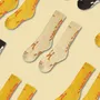 Chaussettes - Chaussettes RAFAC en laine de café à mi-mollet - RAFAC SOCKS