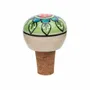 Everyday plates - Ceramic and cork bottle stopper FLORAL - TRANQUILLO
