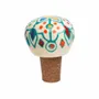 Everyday plates - Ceramic and cork bottle stopper FLORAL - TRANQUILLO