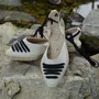 Shoes - Flat espadrilles — customizable canvas colors and ribbons - ATELIER COSTÀ