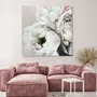 Office design and planning - « Peonies » Series of handmade textured abstract paintings - MATISS ART STUDIO