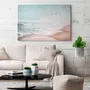 Office design and planning - « Sea vibes » Series of handmade textured abstract paintings - MATISS ART STUDIO